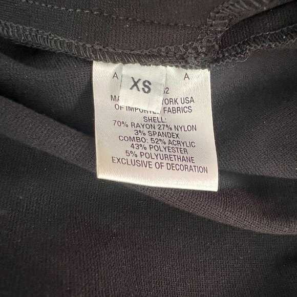 AREA black long sleeve crystal belted mini dress size XS - Picture 5 of 6